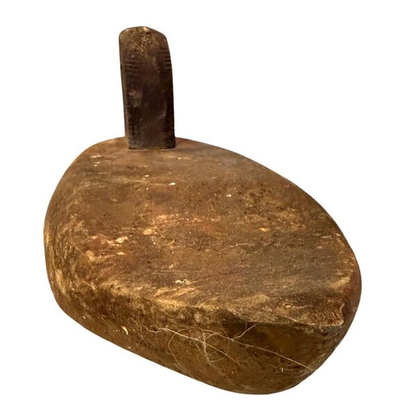 PRIMITIVE ANTIQUE HAND PAINTED CARVED WOOD WORKING DUCK DECOY WILDFOWL HUNTING ! - Picture 6 of 9